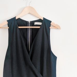 Abercrombie and Fitch Black skirt-front romper